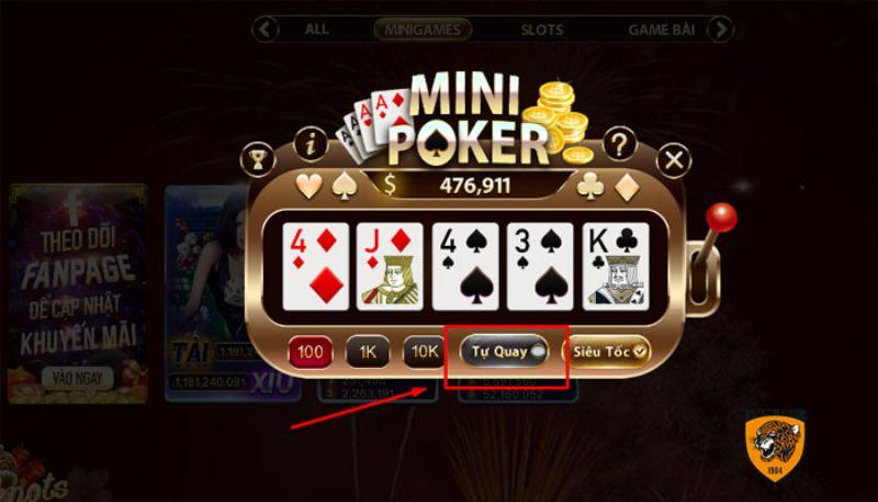 Nổ Hũ Mini Poker – Chơi Nhanh Tay, Trúng Jackpot Cực Đã