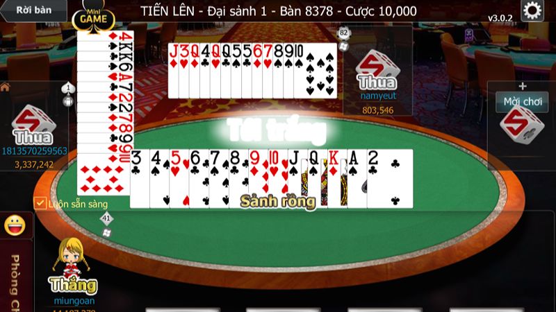 Long Sảnh ở Nam Ten Len – Kết hợp các lá bài mang lại chiến thắng